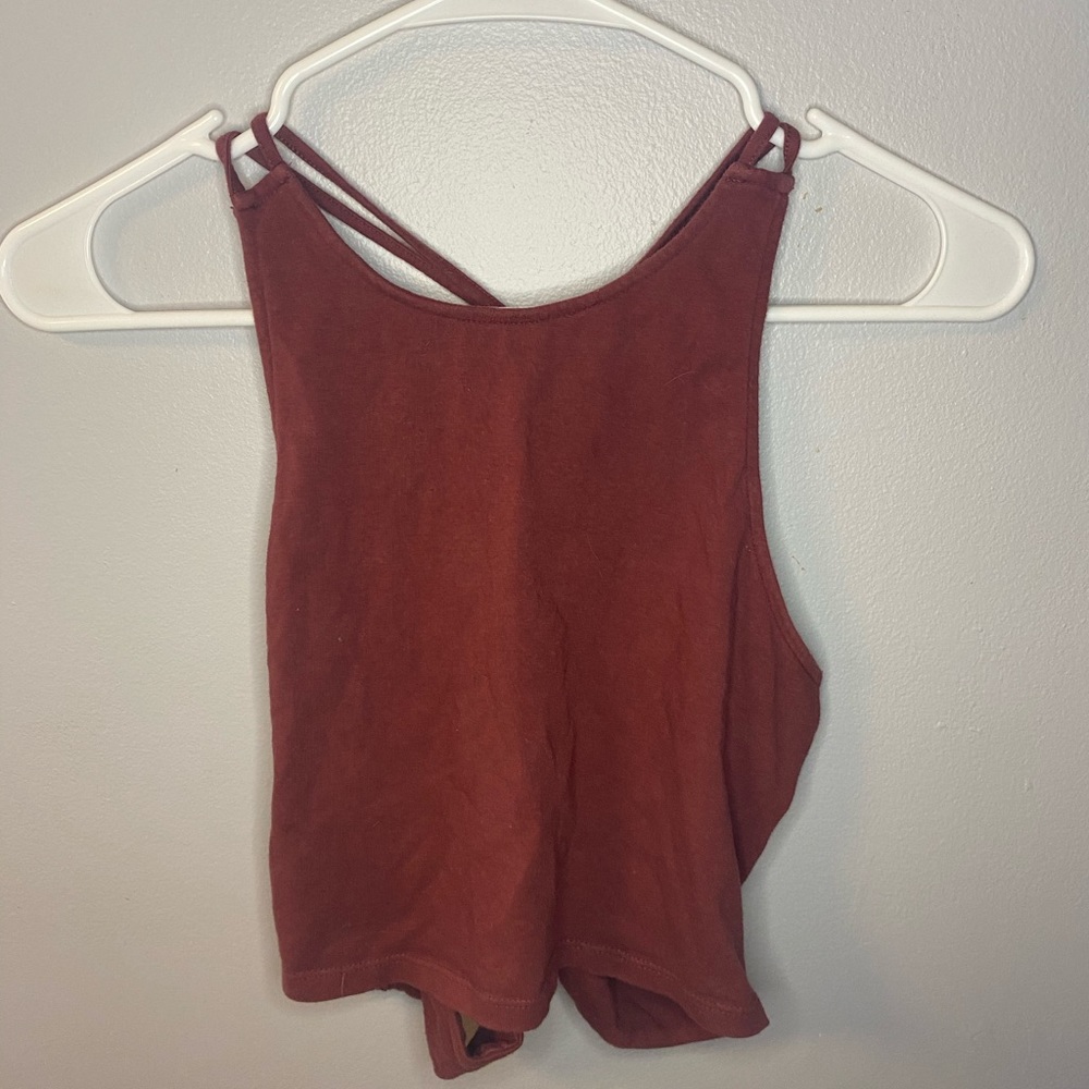 Burnt crop top